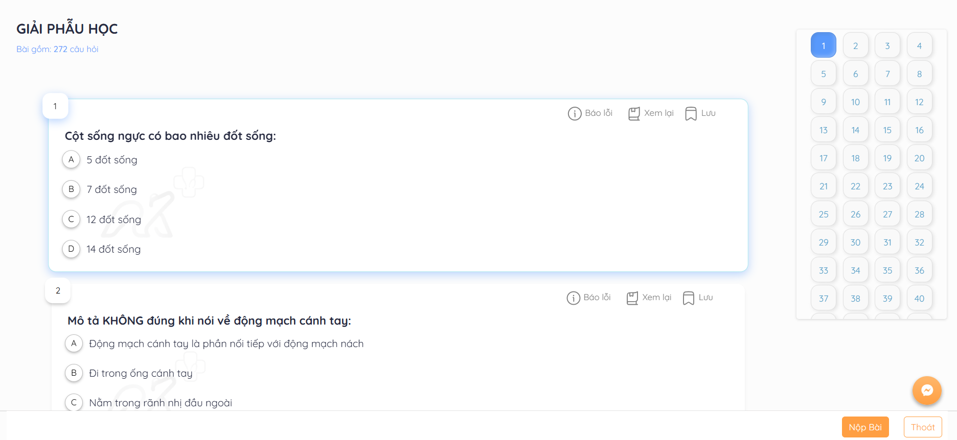 Giao diện luyện tập trên Min Min Team